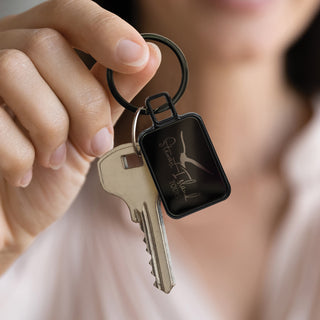 Astina Key Ring (Gunmetal/Black) — Feature