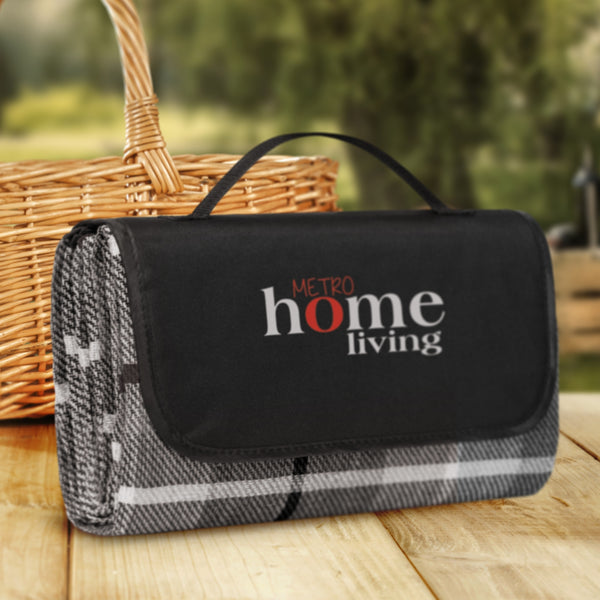 Denver Picnic Blanket (Black/Grey)