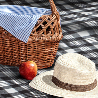 Prairie Picnic Blanket (Black/Grey) — Feature