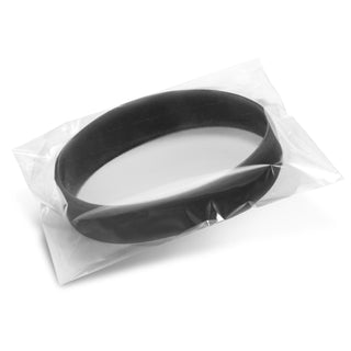 Silicone Silicone Wrist Band - Debossed (Orange) — Poly Bag