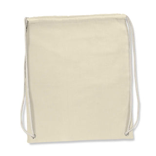 Driftwood Cotton Drawstring Backpack (Natural)