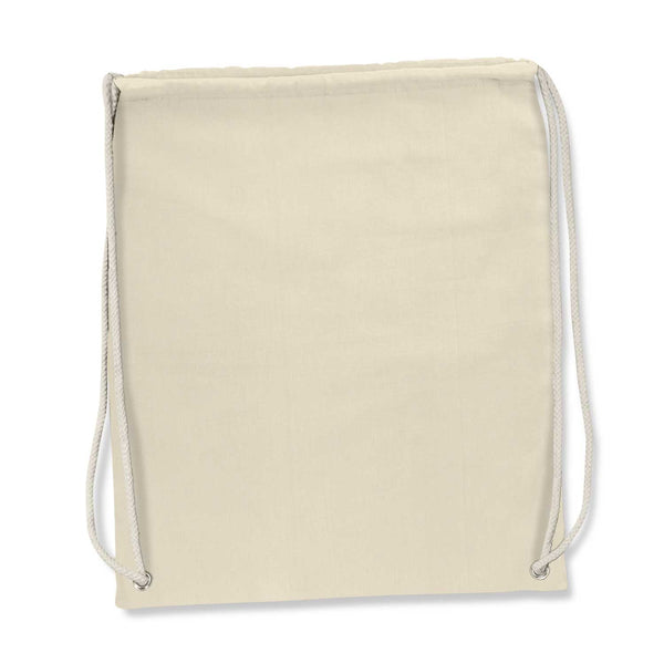 Driftwood Cotton Drawstring Backpack (Natural)