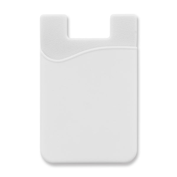 Quartz Silicone Phone Wallet - Full Colour (White)