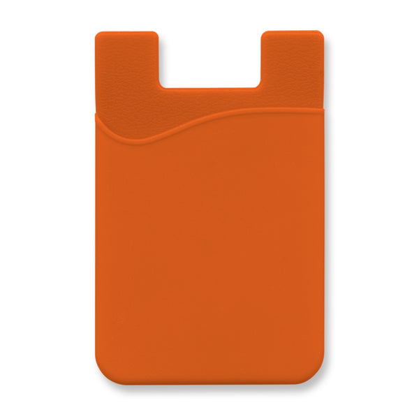 Quartz Silicone Phone Wallet - Full Colour (Orange)