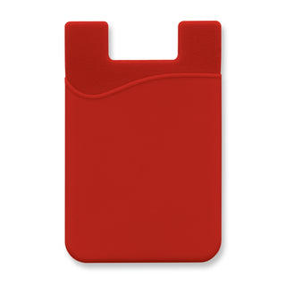 Quartz Silicone Phone Wallet - Full Colour (Red)