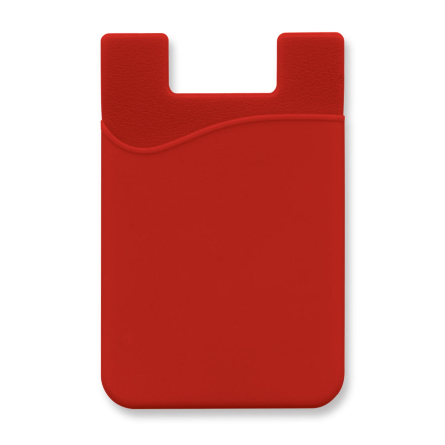 Quartz Silicone Phone Wallet - Full Colour (Red)