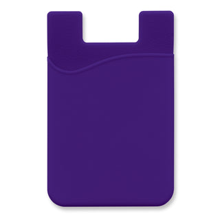Cipher Silicone Phone Wallet - Indent (Purple)