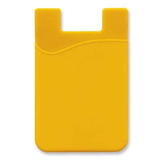 Cipher Silicone Phone Wallet - Indent (Yellow)