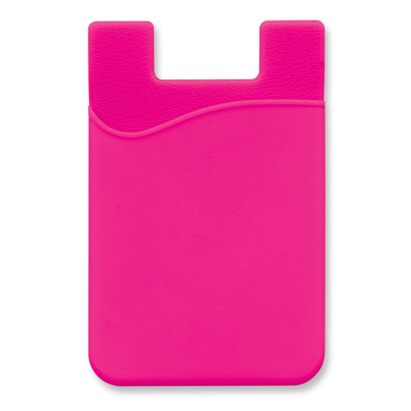Cipher Silicone Phone Wallet - Indent (Pink)