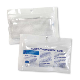 Zephyr Cooling Sweat Band (White) — Packaging