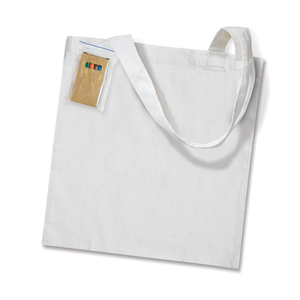 Canvas Colouring Tote Bag (White)