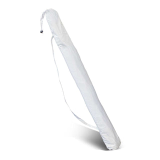 Canopy Beach Umbrella (White/Silver) — Shoulder Strap
