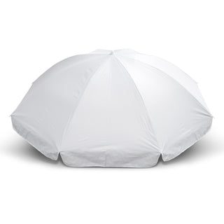 Canopy Beach Umbrella (White/Silver) — Top