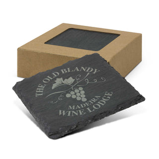 Shale Coaster - Set of 4 (Dark Grey)