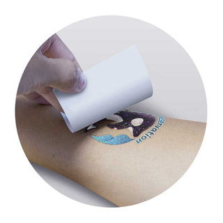 Glitter Temporary Tattoo Glitter - 51mm x 51mm (White) — Feature