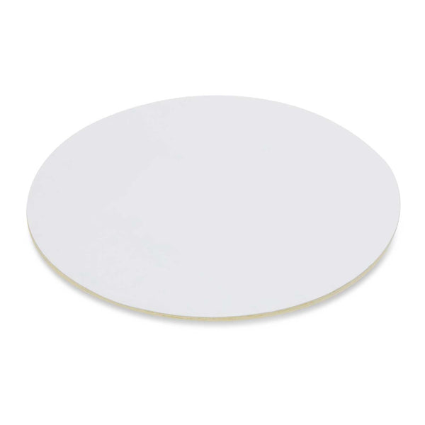 Mark Cardboard Drink Coaster - Round (White)