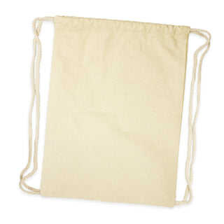 Loom Drawstring Backpack (Natural) — Back