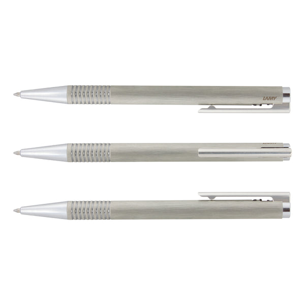 LAMY Logo Pen and Pencil Set (Brushed Silver)