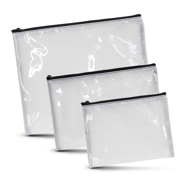 Clarity Cosmetic Bag - Large (White)