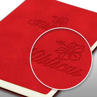 Linen Soft Cover Notebook (Dark Blue) — Thermo Debossing