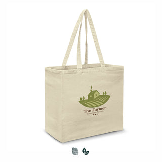 Baize Cotton Tote Bag (Natural) — Impact Aware