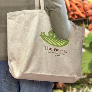 Baize Cotton Tote Bag (Natural) — Feature