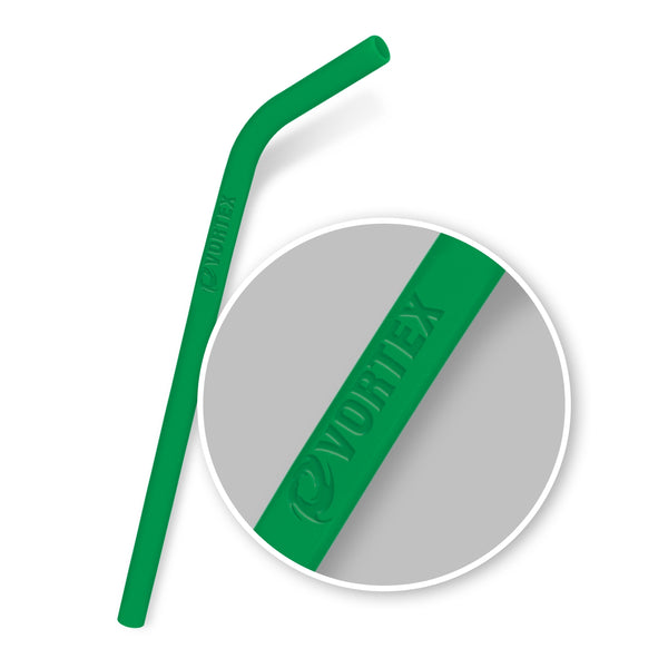 Flax Silicone Straw (Dark Blue)