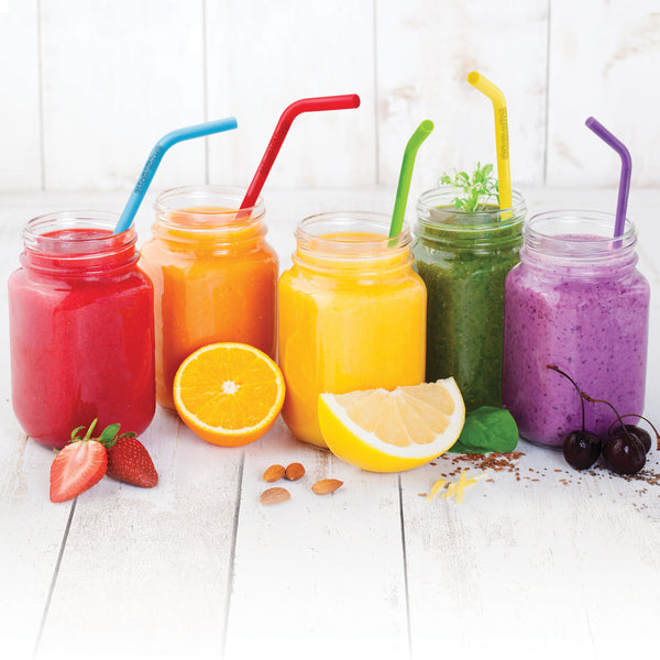 Flax Silicone Straw (Purple)