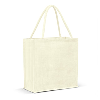 Greystone Jute Tote Bag - Colour Match (White)