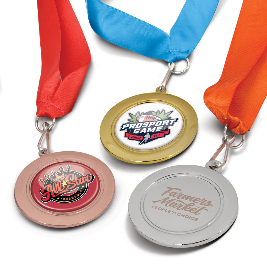 Crest Medal - 65mm (Black)
