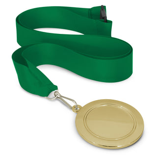 Crest Medal - 65mm (Dark Blue) — Dark Green/Gold