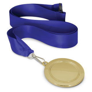 Crest Medal - 65mm (Dark Blue) — Dark Blue/Gold