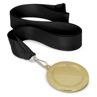 Crest Medal - 65mm (Bright Green) — Blue/Gold