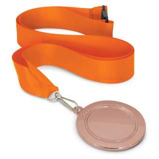 Crest Medal - 65mm (Bright Green) — Orange/Bronze