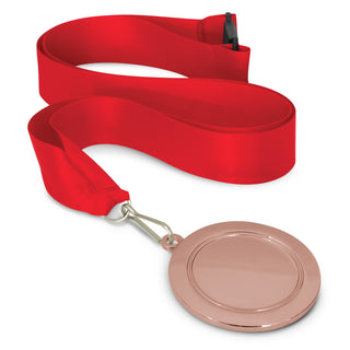 Crest Medal - 65mm (Purple) — Red/Bronze