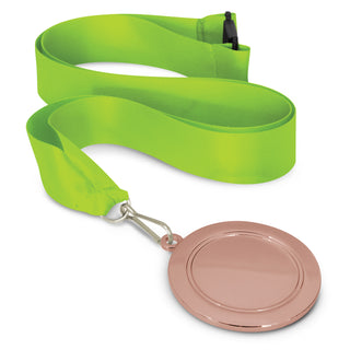 Crest Medal - 65mm (Bronze) — Bright Green/Bronze