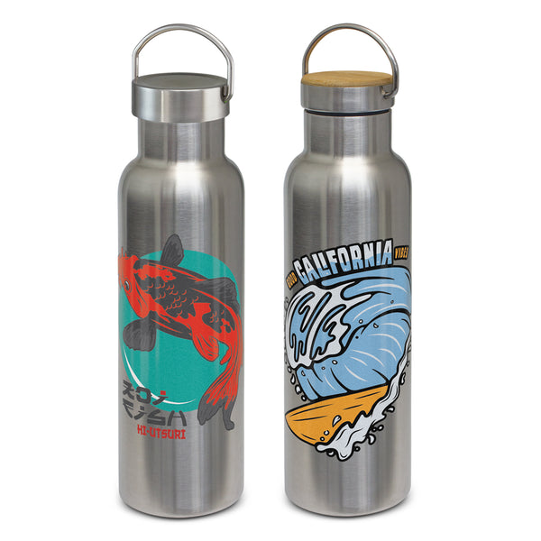 Tasman Deco Vacuum Bottle - Stainless (Black)
