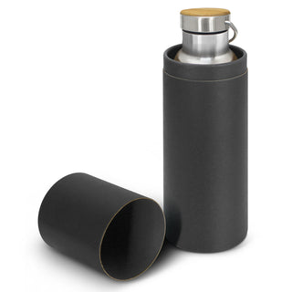 Tasman Deco Vacuum Bottle - Stainless (Black) — Black Gift Tube