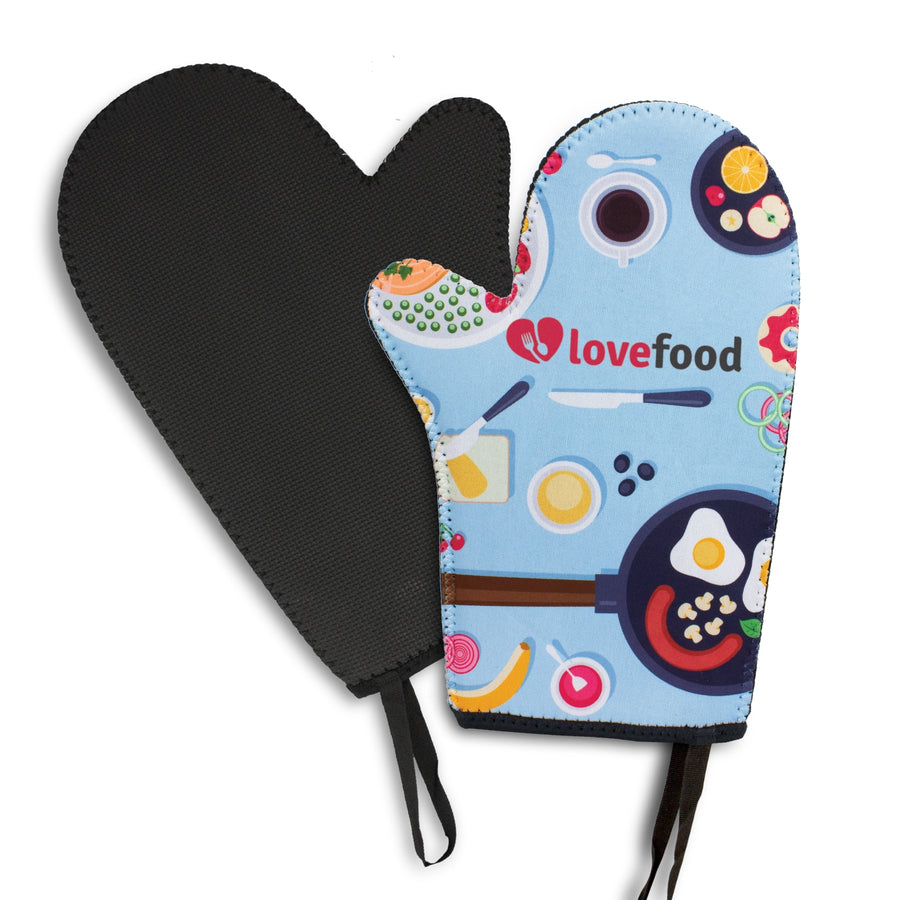 Hearth Oven Mitt (Back: Black)