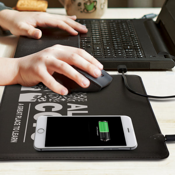 Cipher Wireless Charging Mouse Mat (Black)