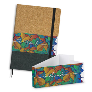 Recto Notebook (Natural/Black) — Belly Band