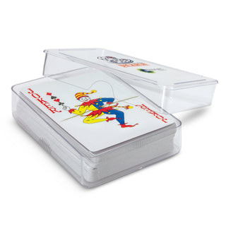 Cipher Playing Cards (White) — Acrylic Case