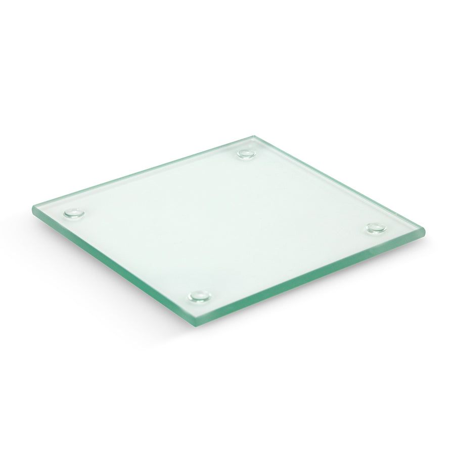 Clarity Single Glass Coaster - Square (Clear)