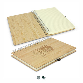 Linen Bamboo Notebook (Natural) — Impact Aware