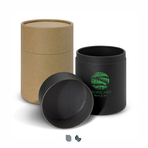 Cylinder Reusable Cup Gift Tube (Black)