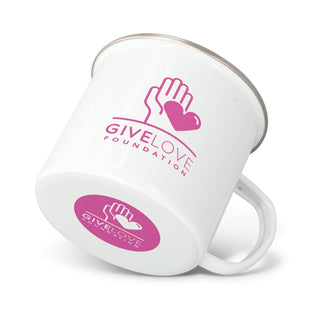Kiln Enamel Mug (Grey) — Bottom Print