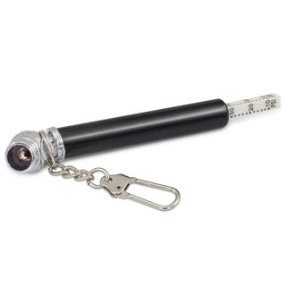Gauge Tyre Pressure Gauge Key Ring (Black) — Black