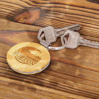 Kauri Key Ring - Round (Natural) — Feature