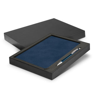 Grain Notebook and Pen Gift Set (Navy)