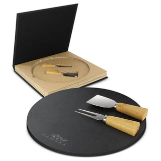 Greystone Slate Cheese Board Set (Dark Grey)